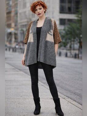 Anthropologie Sita Murt Sweater Cardigan Mohair Silk Alpaca Size 38